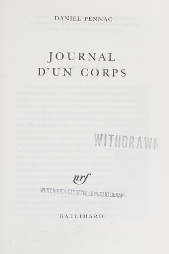 Journal d'un corps