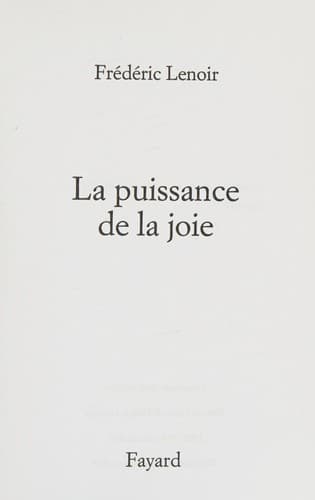 La puissance de la joie