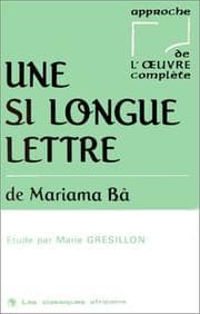 Couverture de Une si longue lettre de Mariama Bâ
