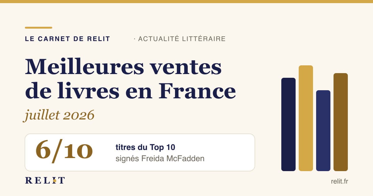 Meilleures ventes de livres en France en juillet 2026