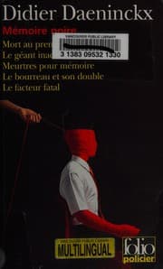 Couverture de Mémoire noire