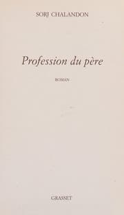 Couverture de Profession Du Pere (French Edition)