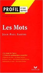 Couverture de Les mots, jean-paul sartre