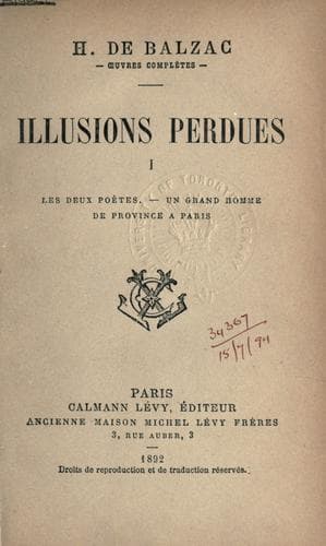 Couverture de Illusions perdues