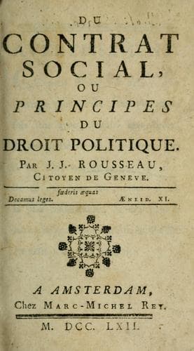 Couverture de Du contrat social