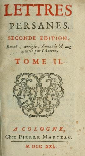 Couverture de Lettres persanes