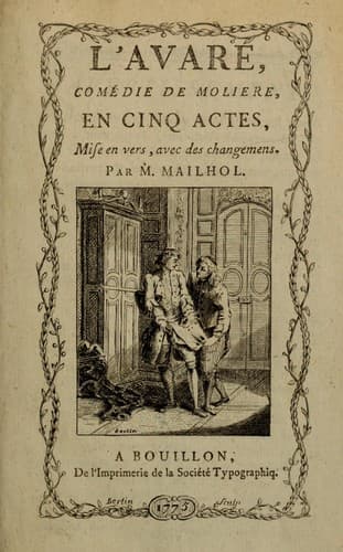 Couverture de L'Avare
