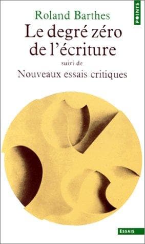 Couverture de Le degré zéro de l'écriture