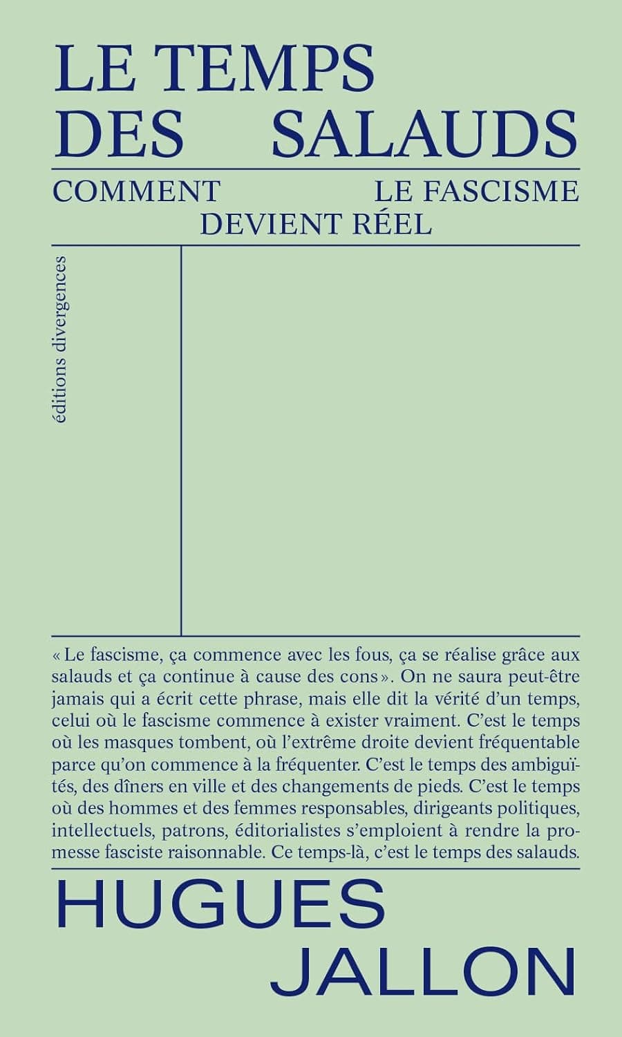 Couverture de Le temps des salauds