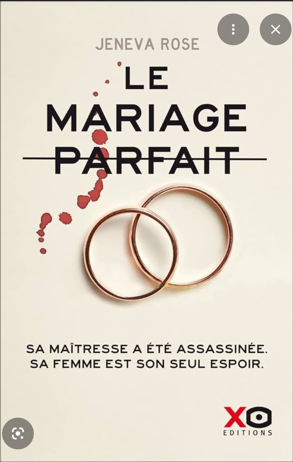 Couverture de Le mariage parfait